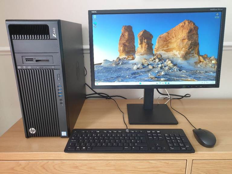 FULL SET , HP Z440 - E5-1650 V4 - 32GB Ram - NVIDIA GTX 1060 Graphics - Windows 11 Pro Gaming PC