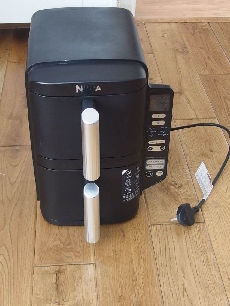 Ninja SL300UK Double Stack Air Fryer - Black, Good Condition
