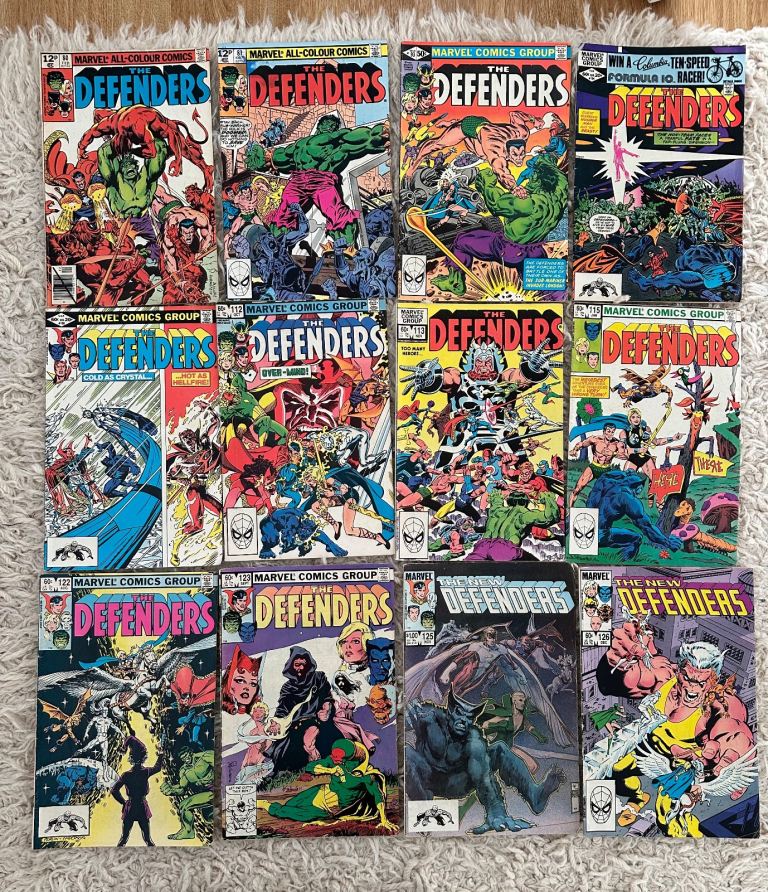 image for Defenders/ new defenders vintage Marvel comics 1980s (collection off M1 junction 35)