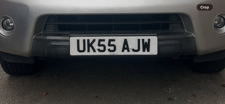 Number plate for sale 