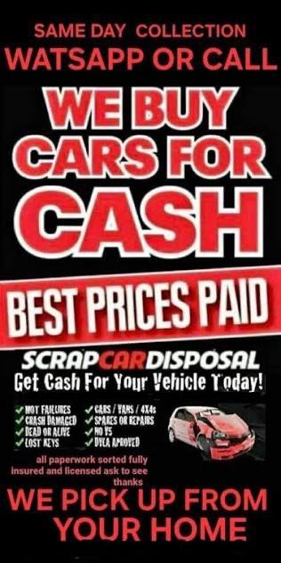 CARS WANTED FOR CASH 💷 