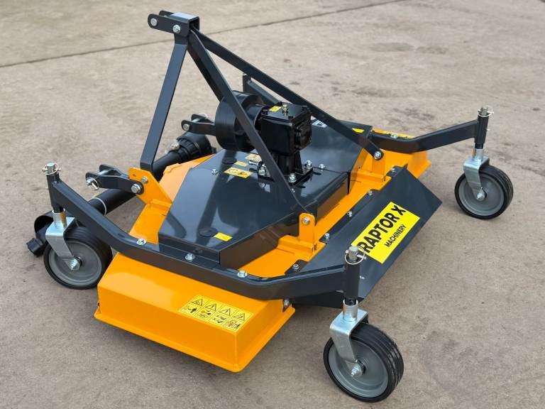 NEW RAPTOR X 150 cm Finishing Mower for compact tractor, with PTO shaft