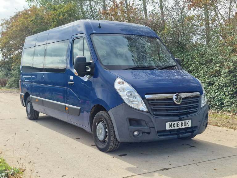2018 Vauxhall Movano F3900 L3H2 17 Seat Minibus  Low 17k Miles  Drives Perfect