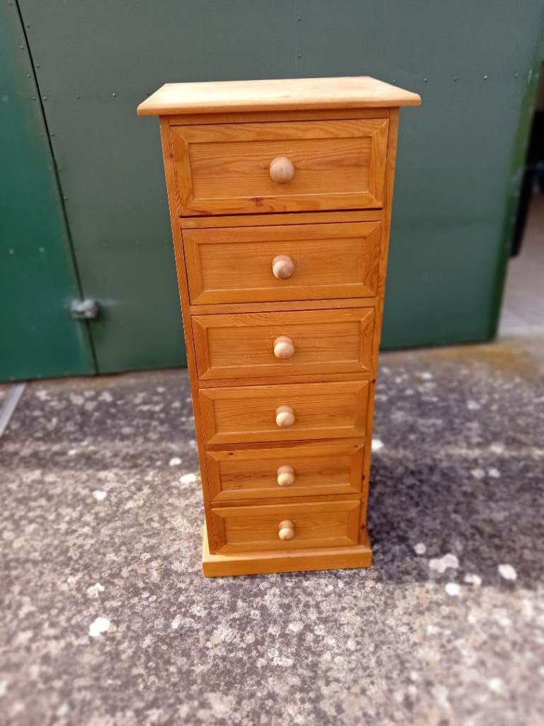 Pine 6-drawer Tallboy