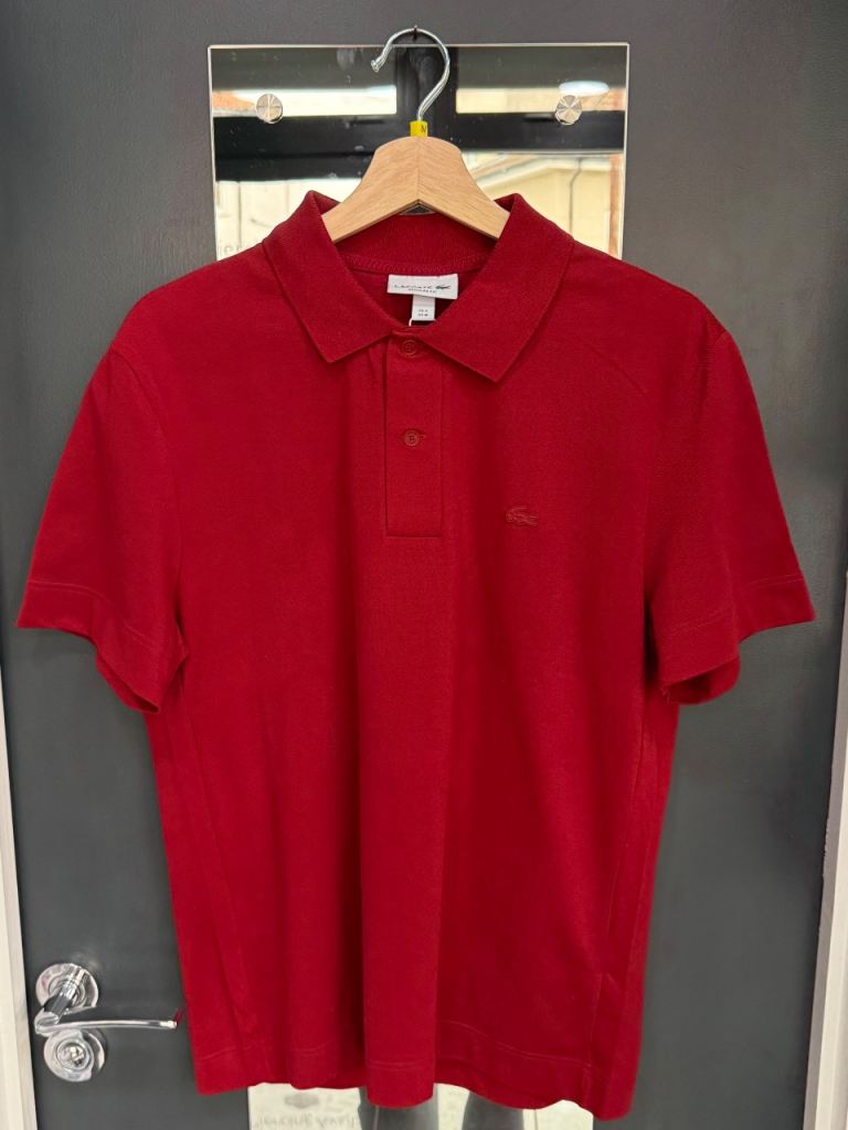 Lacoste Regular Fit Polo Shirt - Red, New with Tags