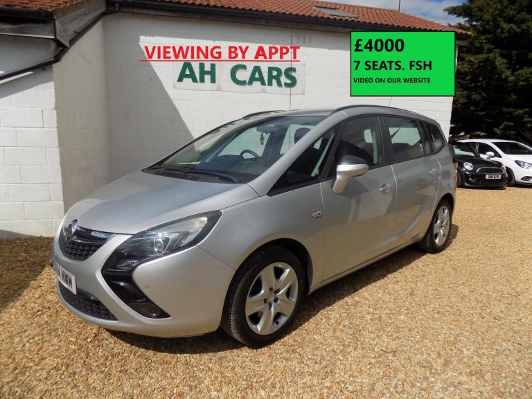 2014 Vauxhall Zafira 1.8i Exclusiv 5dr MPV Petrol Manual