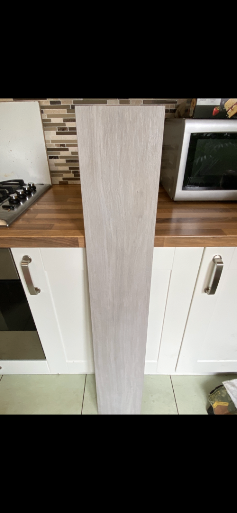 Grey ceramic floor tiles