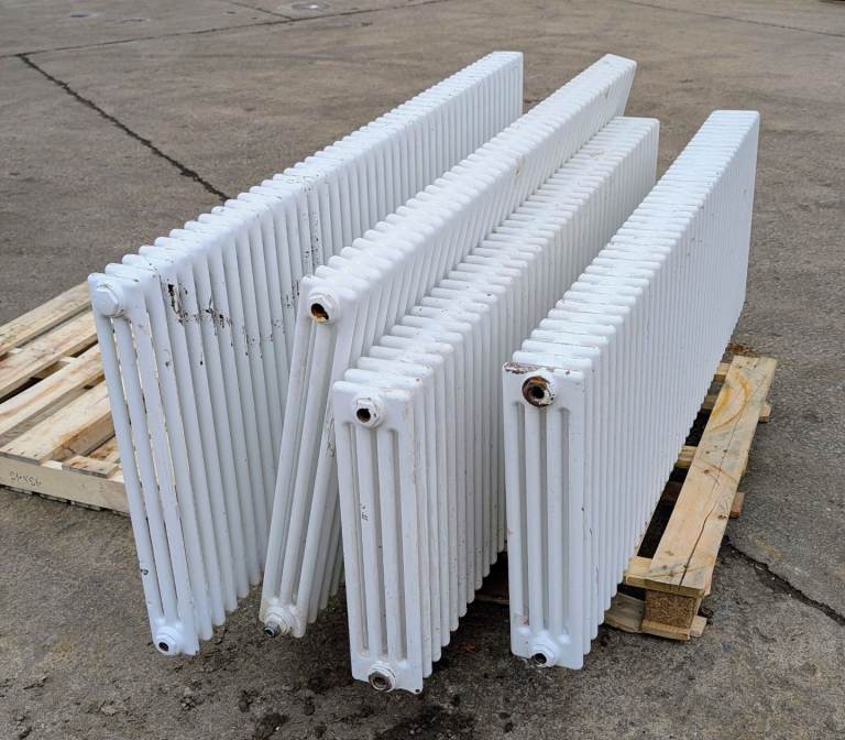 4 x Cast Iron Radiators, Heavy Old Style