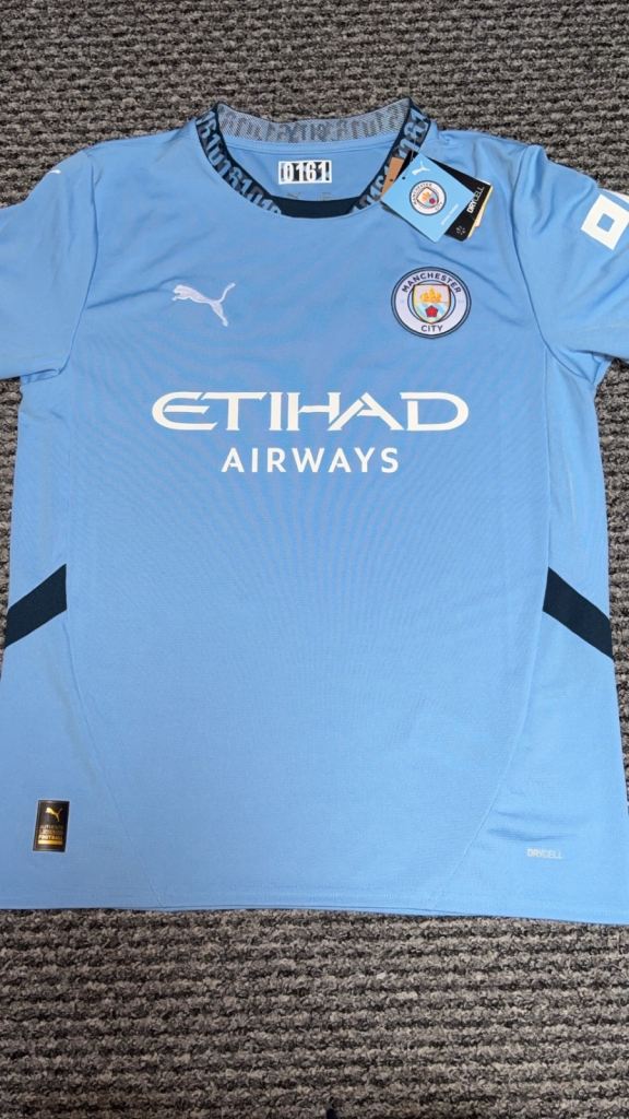 Manchester City 24/25 Home Shirt De Bruyne Size M 