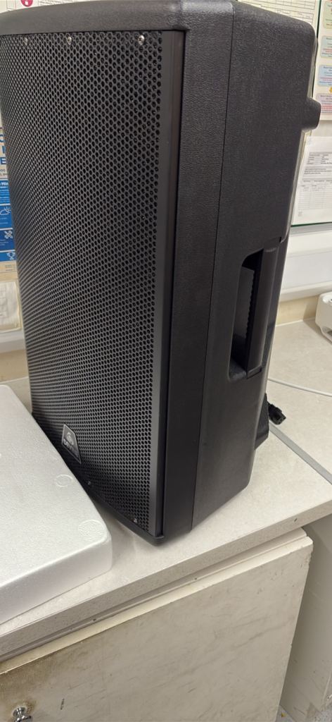 image for Pair of 15 inch active Bluetooth speakers & stands