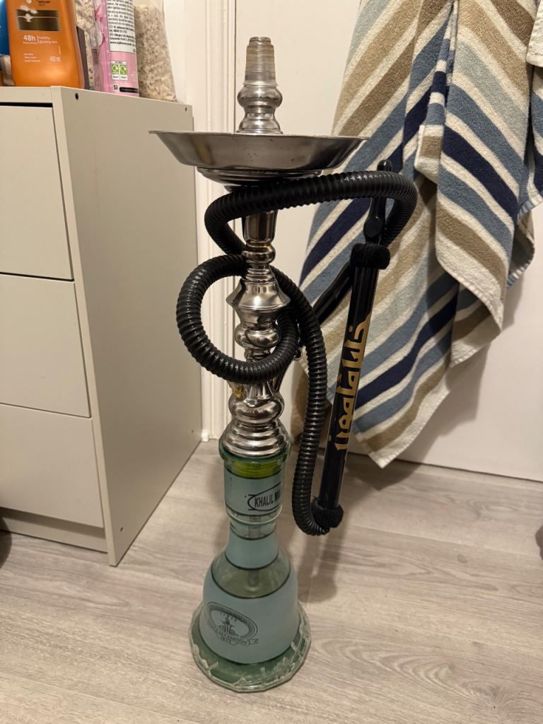 Khalil Mamoon sheesha with complete accessories ready to use