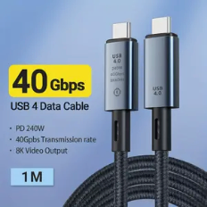 Thunderbolt Ultra-Fast 40Gbps USB 4.0 Cable 240W Charging