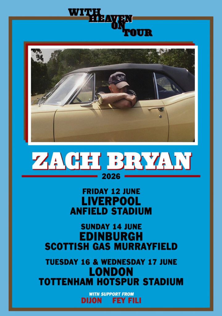 Zach Bryan - Murrayfield 14th June Standing tickets