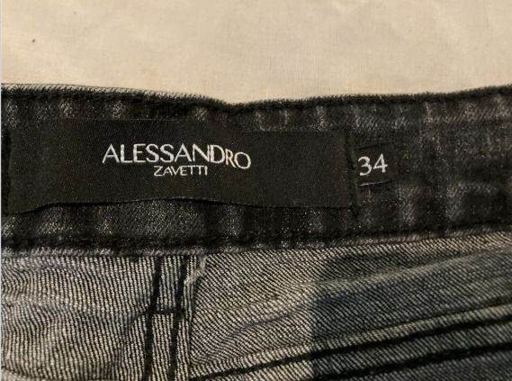 Alessandro Zavetti Men's Jeans Black 34 waist excellent condition
