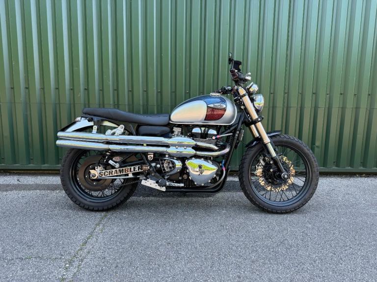 Triumph Bonneville Scrambler 865 Custom Build Belt Drive Many Custom Parts 