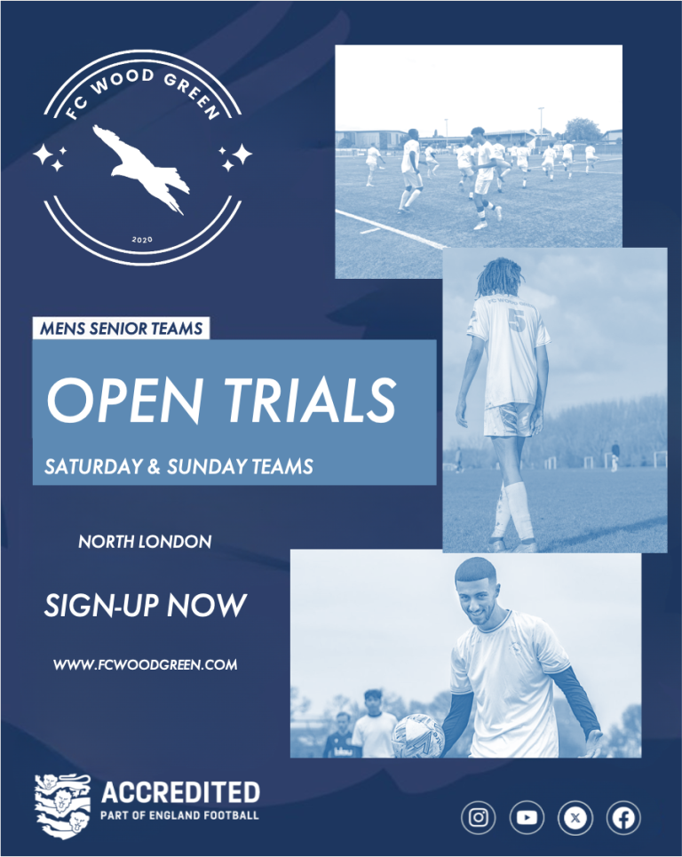 ** Football Trials (Youth & Men's Senior Teams) **