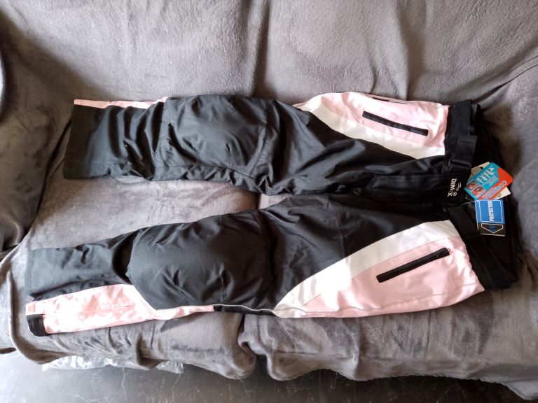 Ladies Pink & Black Motorbike   trousers