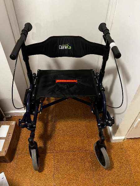 Mobility aid: tandem duo 2.0 rollator wheelchair