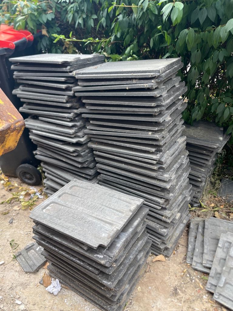 Large Quantity of Marley Grey Concrete Roof Tiles for Sale