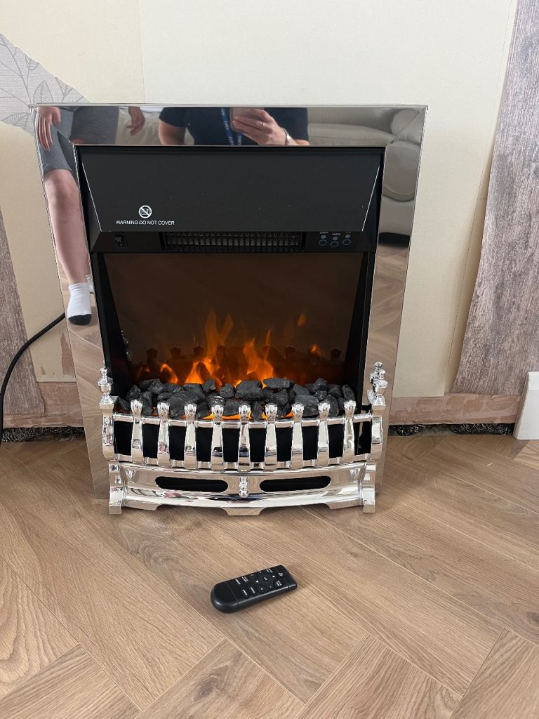 LED electric fire inset with remote control