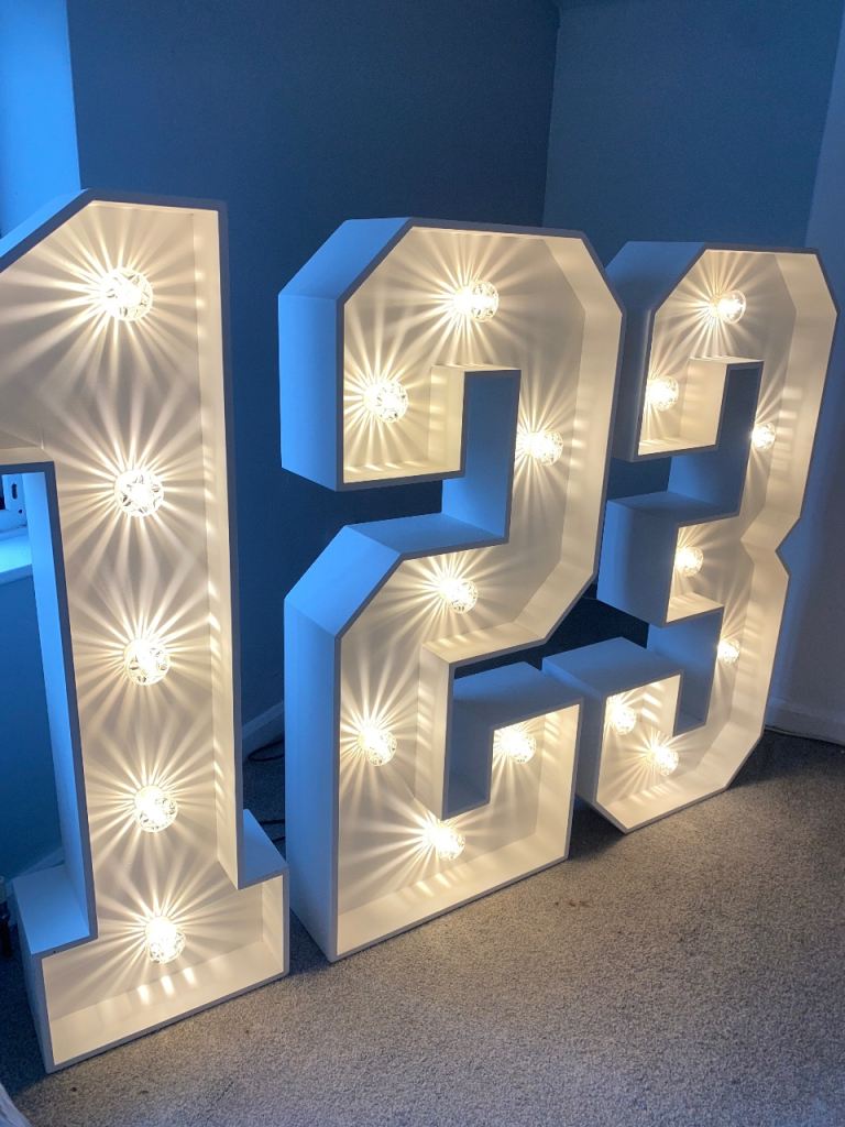4ft Slimline LED Numbers 