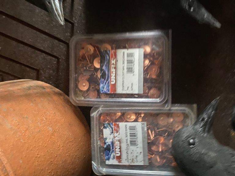 Two packs copper pins 