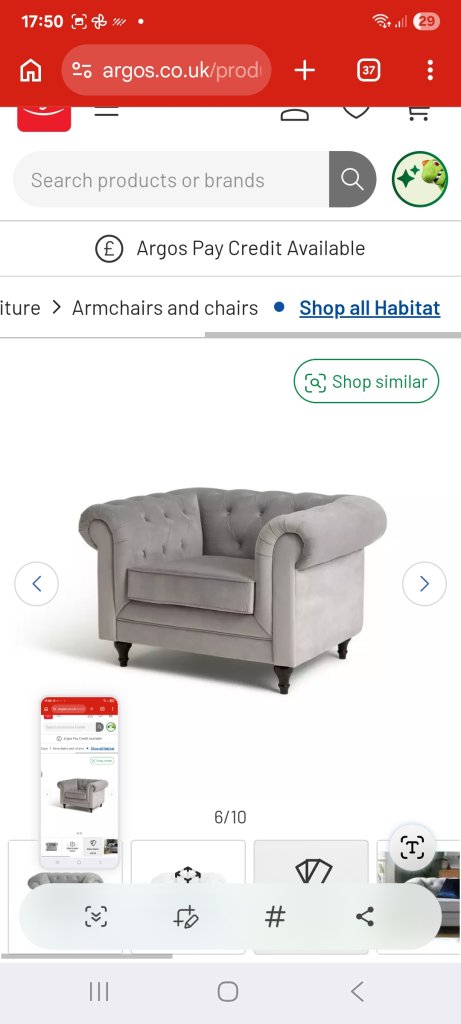 Chesterfield deep seated easy chairs