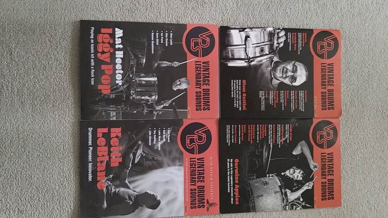 Vintage Drums Legendary Sounds magazine - Nick Hopkins - 2017/2018 -UK - 4 mags