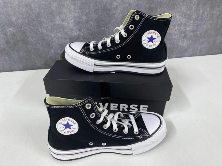 Converse - Black, UK Size 3, New in Box