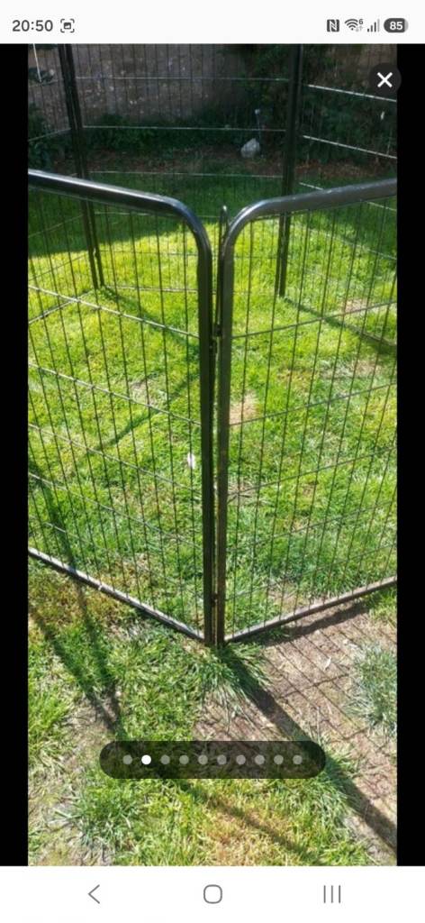 7 PANEL GATED PUPPY PEN 80X100CM 