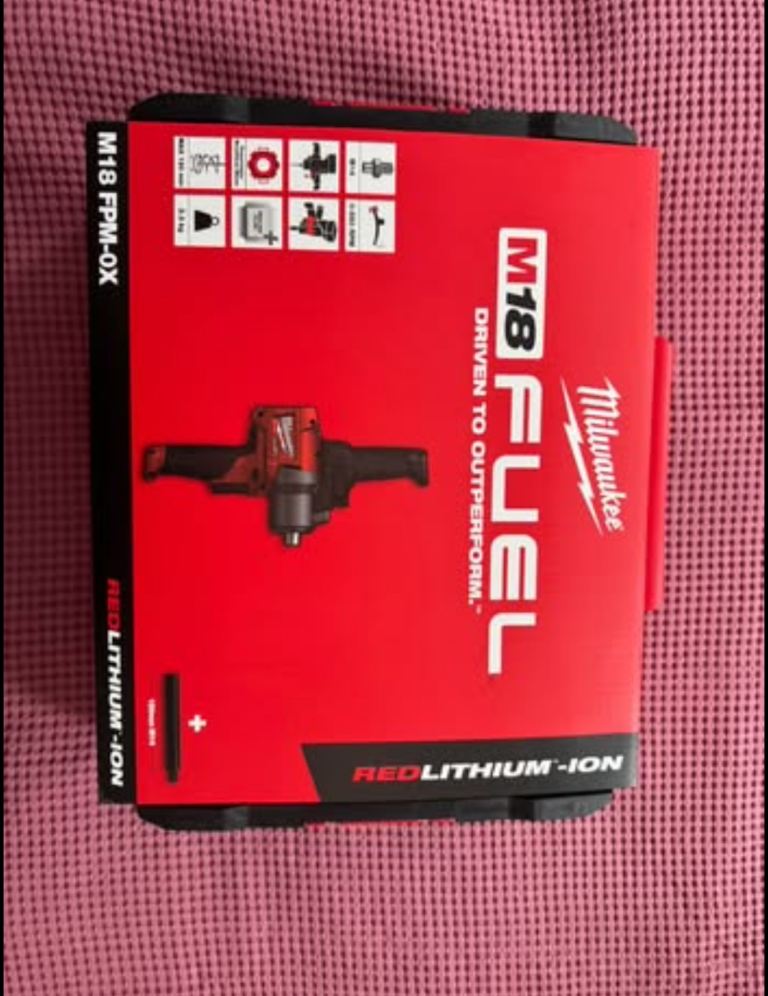 Milwaukee M18FPM-0X 18V Li-Ion RedLithium Brushless Cordless Paddle Mixer - Bare
