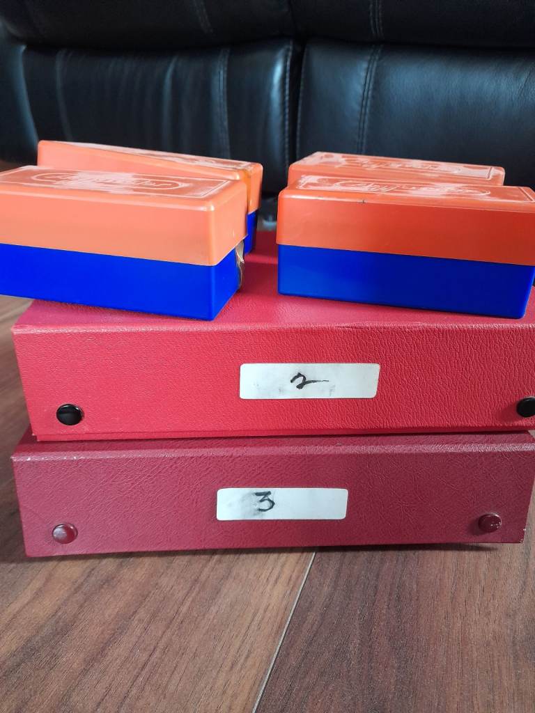 35mm blank slides with 2 storage boxes (1960s)