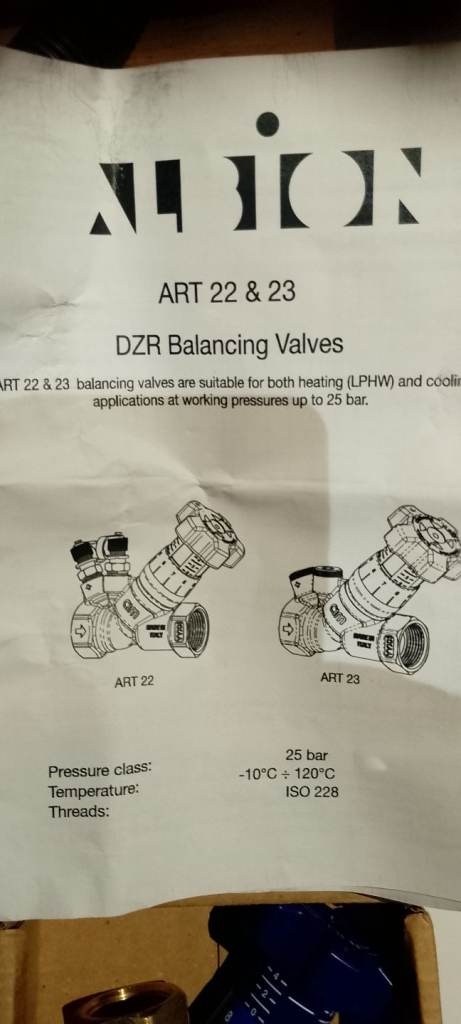 DZR balancing valve art.22