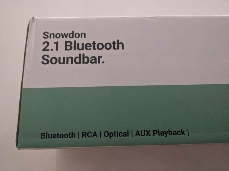 Majority Snowdon Bluetooth 2.1 Soundbar new boxed sealed 
