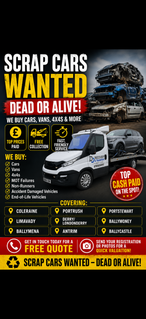 Wanted scrap cars non runners damaged 