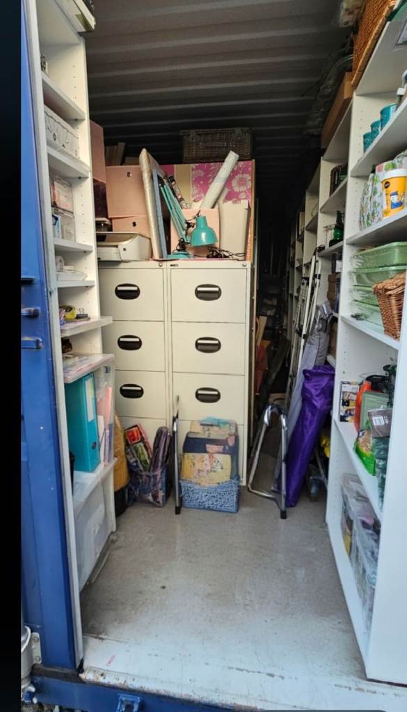 Three matching pale grey metal Filing Cabinet with Six Drawers – Good Condition