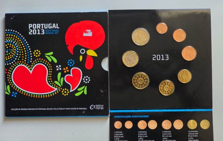 2013 Rare Portugal Europe Union Coin Collection Uncirculated Set