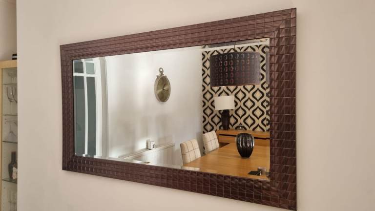 Large statement mirror 