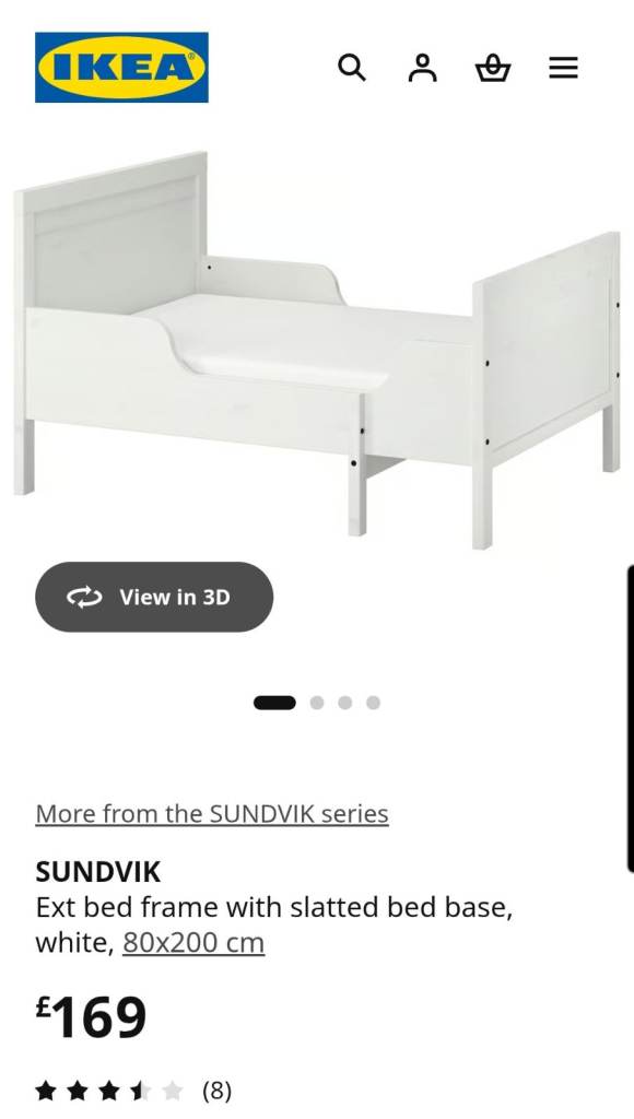SUNDVIK Extendable Child's Bed