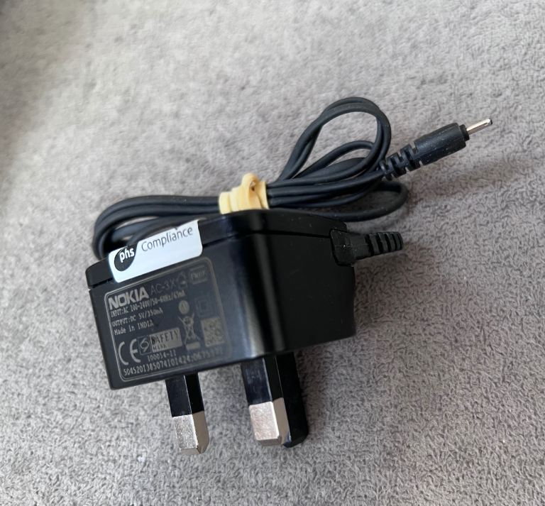 Genuine Nokia AC-3X Vintage Phone Charger (UK Plug)