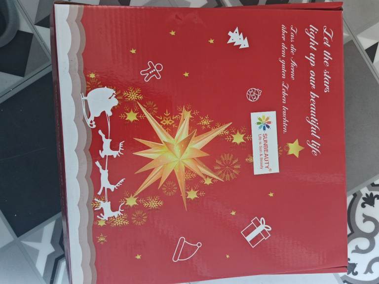 SUNBEAUTY Christmas Star Light – New in Box