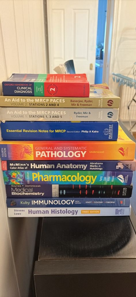 Selection of medical textbooks