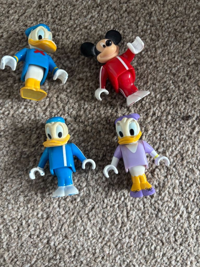 Disney Mickey & Donald Duck Figures - Good Condition