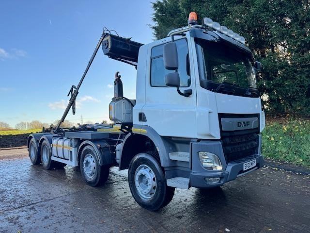 2020 20 DAF CF 450 E6 8x4 Multi-Lift Ultima24 hook loader sheet ex council