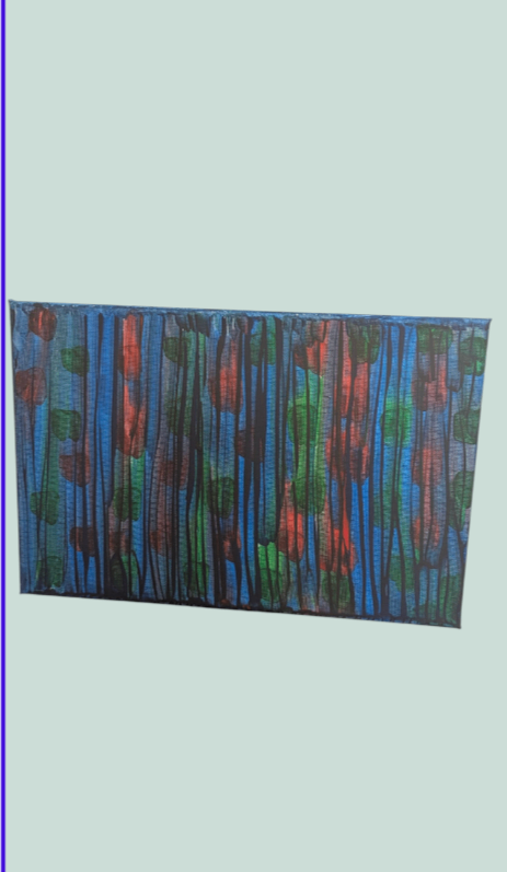 Acrylic decorative painting. 