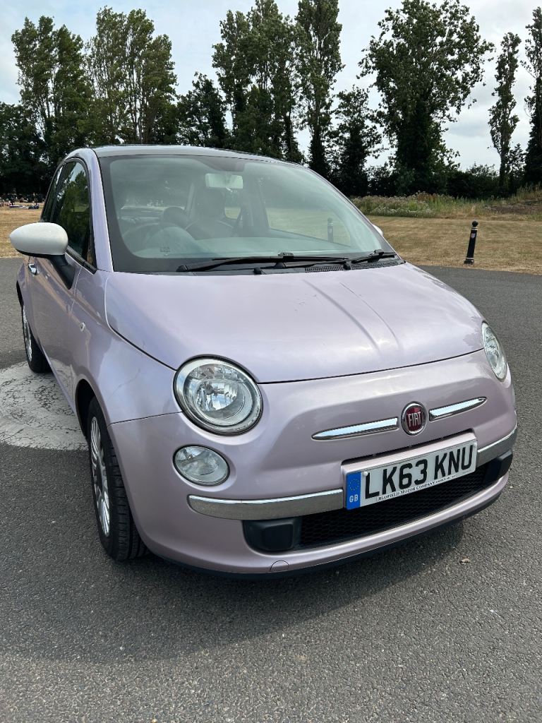 Fiat, 500, PINK, 2013, 70k, new clutch, Pano roof