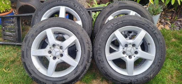 VW OR MERC ALLOYS, C RATED TYRES, £360 POSS SELL WHOLE VEHICLE