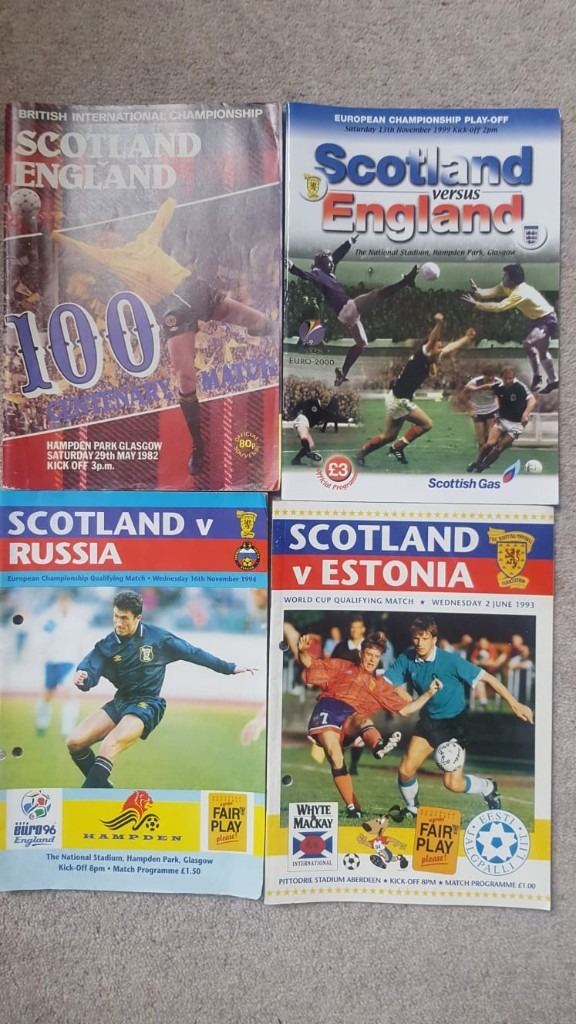 Scotland Football programmes x 4