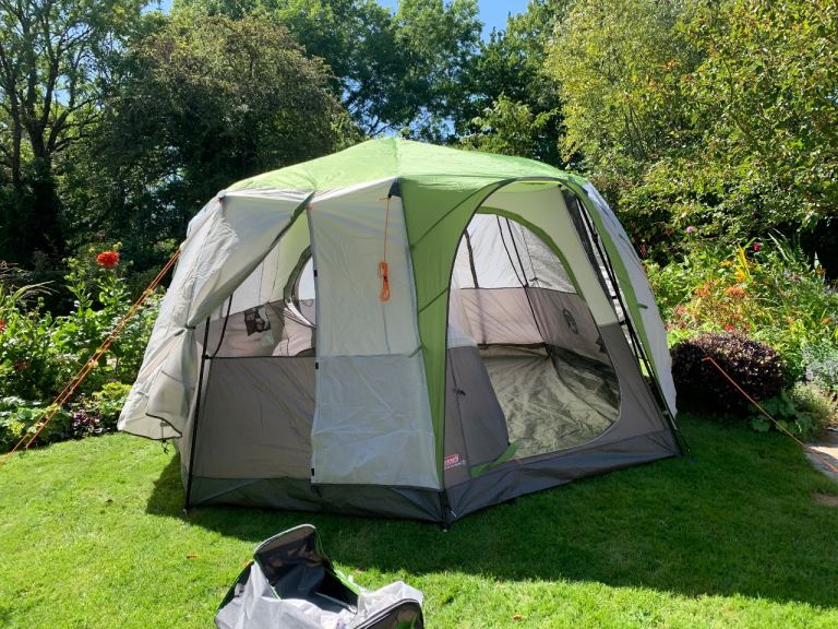 Coleman 8-Man Tent – Multi-Coloured, Good Condition