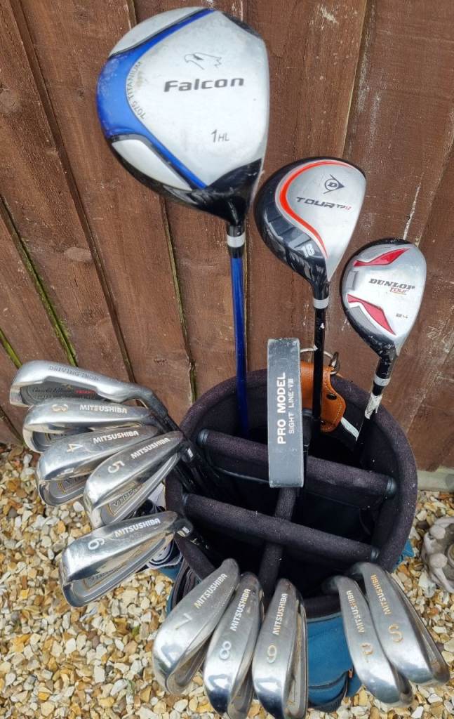 VIPER 3-SW, 1-iron, Pro putter, Titanium driver, FW & hybrid, Hippo trolley bag, umbrella & MORE